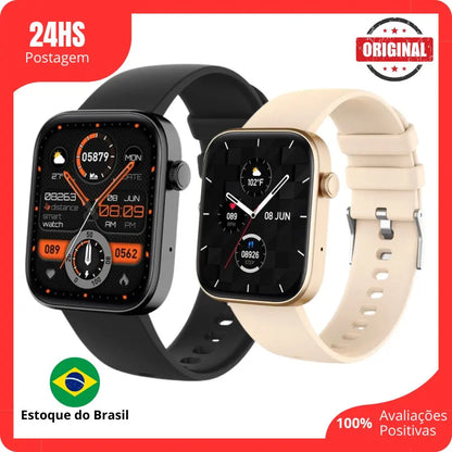 Relogio Smart Unisex Voz Ativo Monitoramento de Saúde, Impermeável, Notificação Inteligente