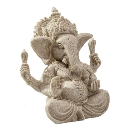 Estatua Escultura Ganesha em Arenito artesanal decoração casa /altar