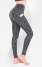 Legging calça p/ yoga com bolsos cintura alta